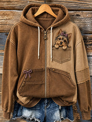 Women's Fun Animals Zip-Up Hoodie