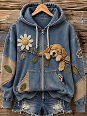 Women's Fun Animals Zip-Up Hoodie