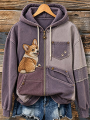 Women's Fun Animals Zip-Up Hoodie