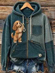 Women's Fun Animals Zip-Up Hoodie