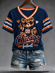 Women's Football Gameday Gift For Football Fans short-sleeved T-shirt