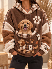 Women Fun Animals Hoodie with Pocket for Dogs Cats Dogs Hoodie