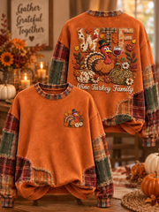 Women's Wine Turkey Family Regular Sweatshirt