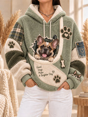 Women‘s  Fun Animals Hoodie with Pocket for Dogs Cats Dogs Hoodie