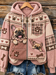 Women's Fun Animals  Zip-Up Hoodie