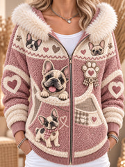 Women's Fun Animals Flannel Hoodie