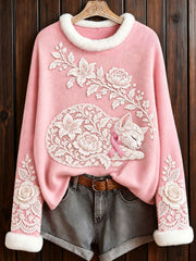 Women's Breast Cancer Awareness Cat-Themed Tops