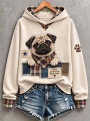Women's Lovely Pug Dog Hoodie