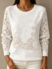 Women's floral dachshund tops