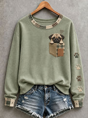 Women's Lovely Pug Sweatshirt