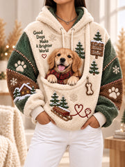 Women Fun Animals Hoodie with Pocket for Dogs Cats Dogs Hoodie