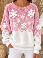 Women's Christmas Flannel Sweatshirt