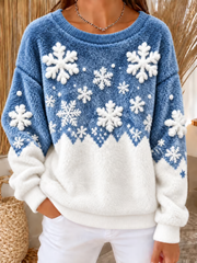 Women's Christmas Flannel Sweatshirt