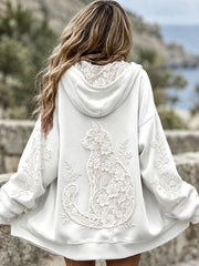 Women's Floral and Cat Print Jackets