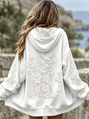 Women's Floral and Cat Print Jackets