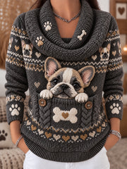 Women's Fun Animal Comfortable Knit Top