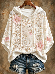 Women's Floral Cavalier King Charles Spaniel Hoodie