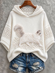 Women's Floral Ragdoll Cat Hoodies