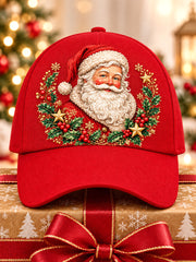 Unisex Santa Claus Print Casual Hat