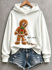 Women's Funny Christmas Gingerbread Hoodie