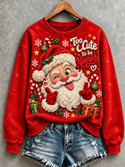 Men's Christmas Santa Claus Art Print Sweatshirt