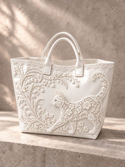 Women's Cat Print Tote Bag