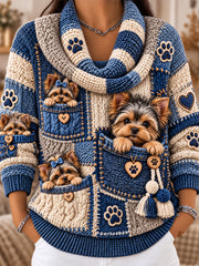 Women's Fun Animals Comfortable Long-Sleeve Sweater