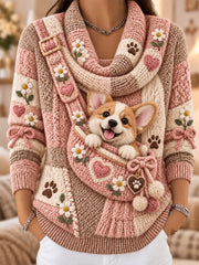 Women's Fun Animals Comfortable Long-Sleeve Sweater