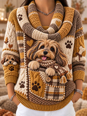 Women's Fun Animals Comfortable Long-Sleeve Sweater