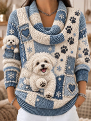 Women's Fun Animals Comfortable Long-Sleeve Sweater
