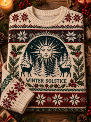 Men's Winter Solstice Print Casual Sweater