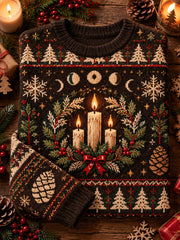 Men's Winter Solstice Print Casual Sweater