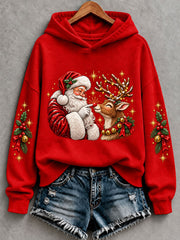 Women's Christmas Santa Claus Regular Sweatshirt