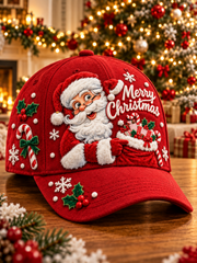 Unisex  Christmas Santa Print Hat