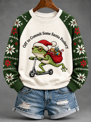 Women's Christmas Raglan Sleeve Sweatshirt