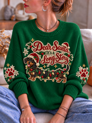 Women's Christmas Crew Neck Sweater