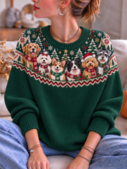 Women's Christmas Crew Neck Sweater