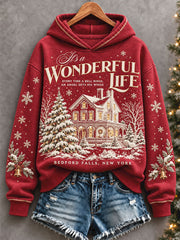 Women's Merry Christmas Art Printed Sweatshirt