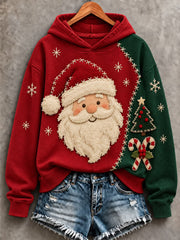 Women's Christmas Santa Claus Art Hoodie