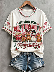 Women's We Wish You Nothing Butt A Merry Christmas T-Shirt