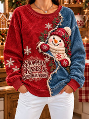 Women's Christmas Print Sweatshirt