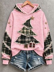 Women's Christmas Tree  Art Hoodie