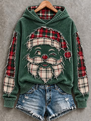 Women's Christmas Santa Claus Art Hoodie