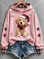Women's Cute Golden Retriever Hoodie