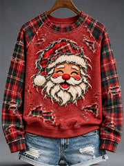 Women's Santa Claus Print Sweatshirt