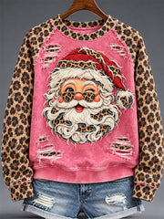 Women's Santa Claus Print Sweatshirt