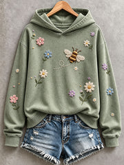 Women’s Bee and Floral Hoodie