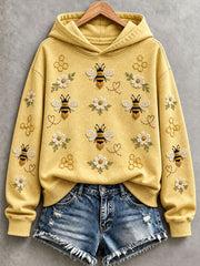 Women’s Bee and Floral Hoodie