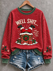 Women's Christmas Will Shit Funny Print Regular Hoodie