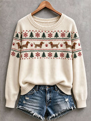 Women’s Lovely Dachshund Cozy Knit Sweater